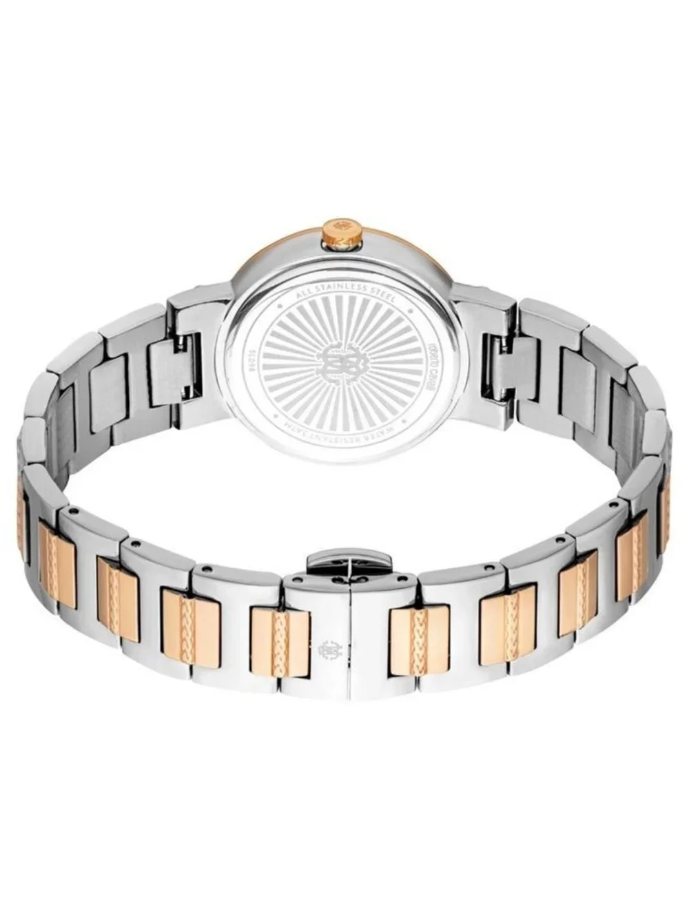 NWT Roberto Cavalli Glam Silver-tone Dial Ladies Watch